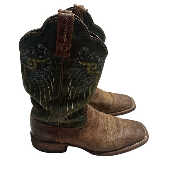 Ariat Other - Ariat Mesteno Western Boot Men's Size 8D Adobe Clay  Neon Lime Square Toe Cowboy